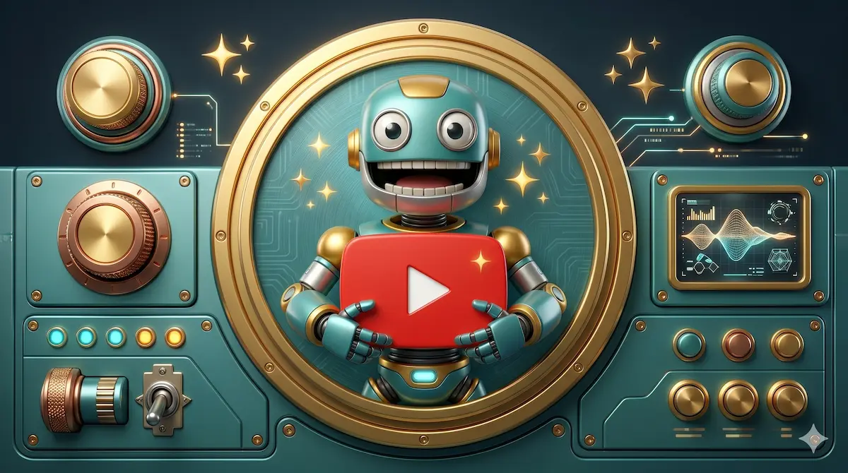 robot na youtube piaskownicy