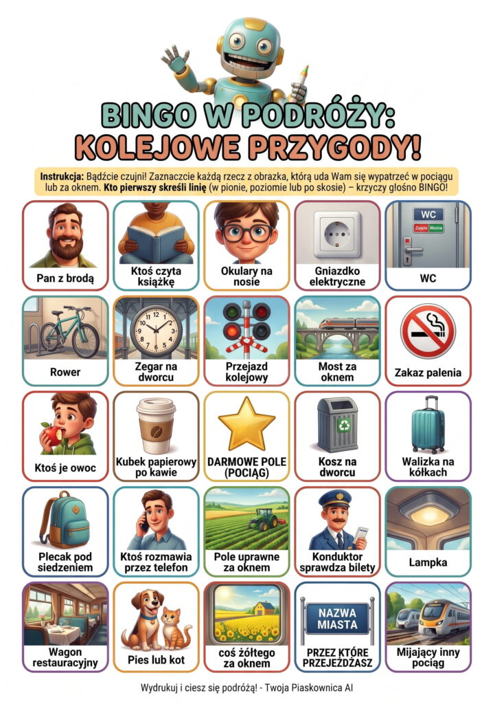 Bingo w Podróży - Kolejowe Przygody