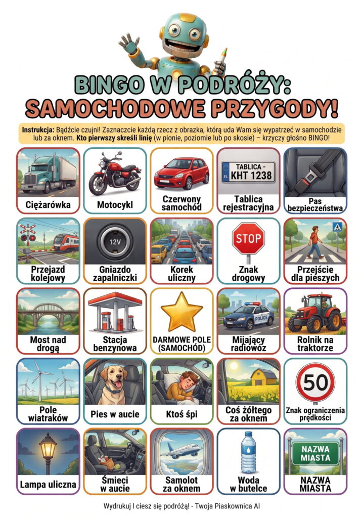 Bingo w Podróży - Samochodowe Przygody